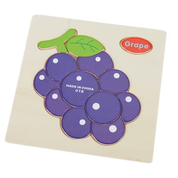 

3D Wooden Puzzle Jigsaw Toys For Children Wood 3d Cartoon Animal Puzzles Intelligence Kids Early Educational Toys for children