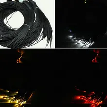 50 м 3 мм(внутренний диаметр). Черный PMMA Пластик конец свечение гибкий волоконно-оптический кабель f/свет машиниста Главная Отель автомобилей Декор потолка