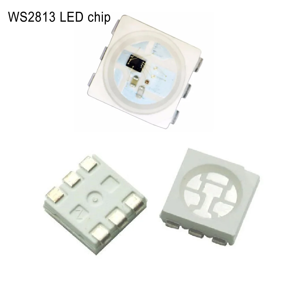 Светодиодная лента WS2813 6PIN 5050RGB черная/белая версия индивидуальные цифровые чипы