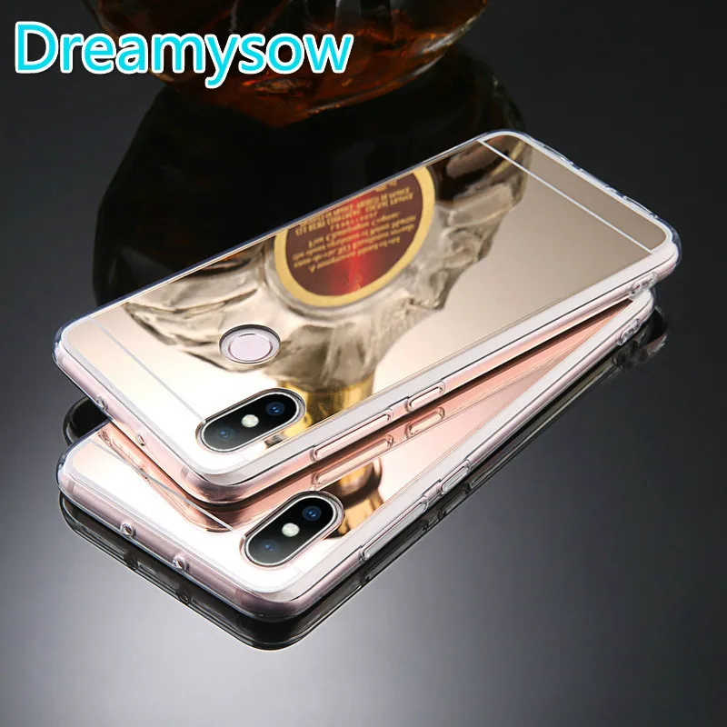 

Fashion Mirror Phone Case For Xiaomi Mi 8 A2 Lite A1 5X 6X Redmi 6 6A 5A 5plus S2 Note 7 6 5 Pro 4X 4 5A Soft Back Cover Capas