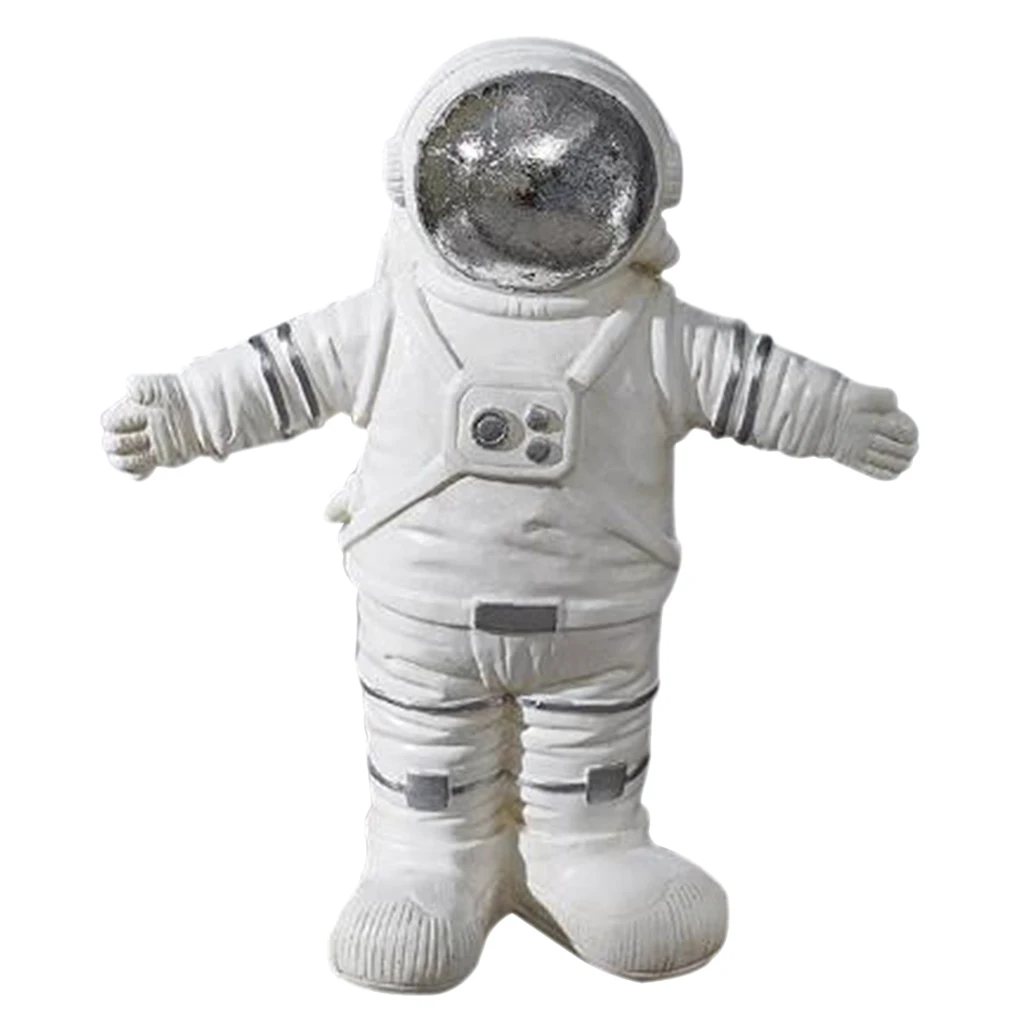 Resin Astronaut Shaped Statues Space Man Sculpture Cosmonaut Figurine Decor Home Office Arts Crafts Desktop Ornament