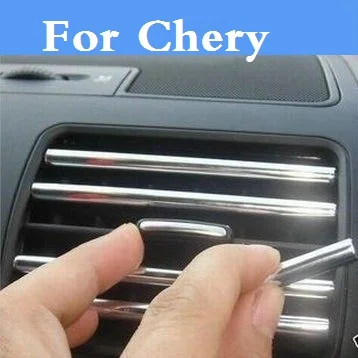 

U Style Car Modified Decoration Strip Air Outlet Blade stickers For Chery M11 Oriental Son QQ6 Sweet Tiggo Tiggo 5 Very