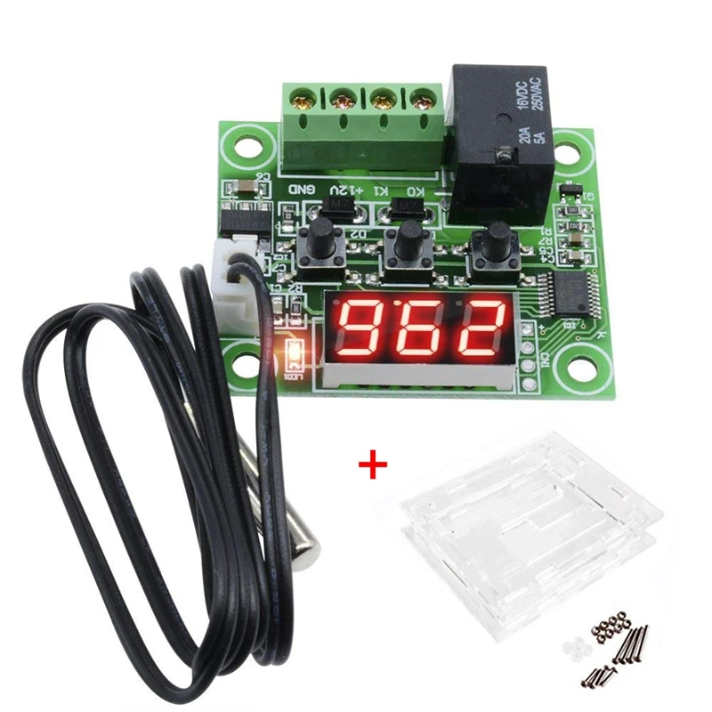 Aokin W1209 DC 12V температура отопления охлаждения Термостат Регулятор температуры