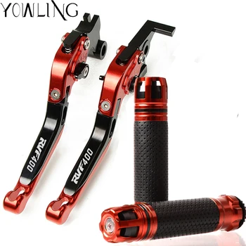 

Motorcycle Adjustable Folding Brake Clutch Levers Handlebar Hand Grips For HONDA RVF400 NC35 1994 1995 1996