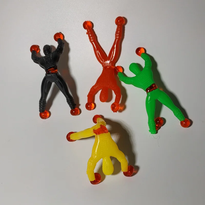 

Flexible Climb Men Sticky Wall Climbing Flip Spiderman Toys For Children Attractive Classic Gift Random Color