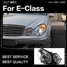 АКД стайлинга автомобилей фара для W211 фары 2002-2008 E200 E280 E300 светодиодный светодиодные дневные ходовые огни на передних фарах Bi Xenon Hid авто аксессуары