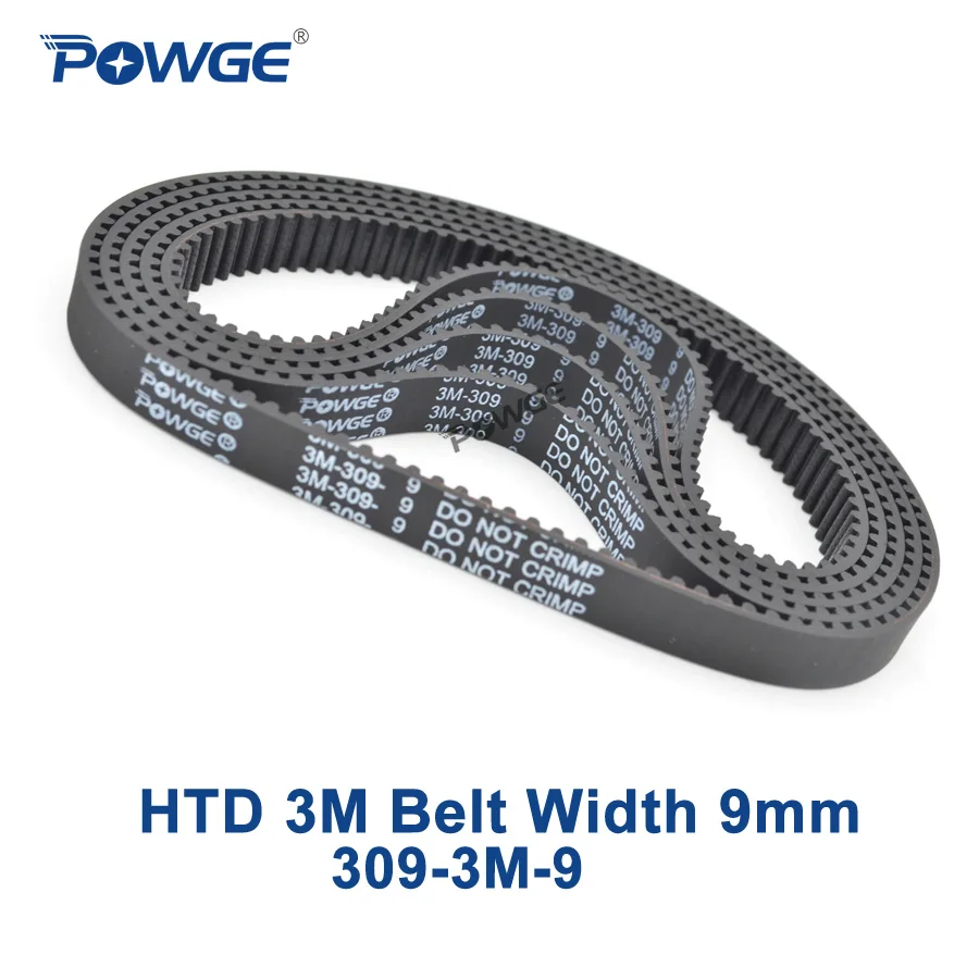 186-3M-09 htd timing belt 186 mm de long 9mm de large /& 3mm pitch
