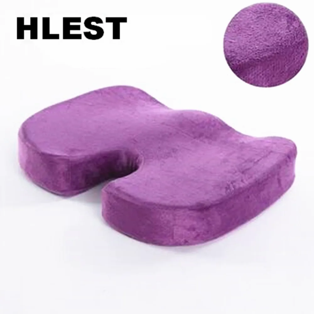 

HLEST Car Memory Foam Coccyx Orthopedic Cushion Office Chair Seat Pain Relief Pad 2017 Hot
