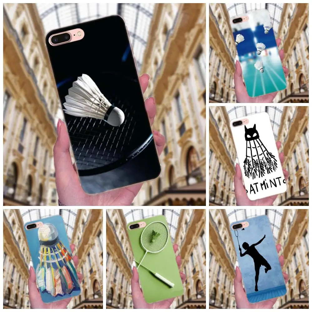 

TPU Soft Silicone Phone Case Cover For Xiaomi Redmi Note 2 3 3S 4 4A 4X 5 5A 6 6A Pro Plus Sport Badminton Art