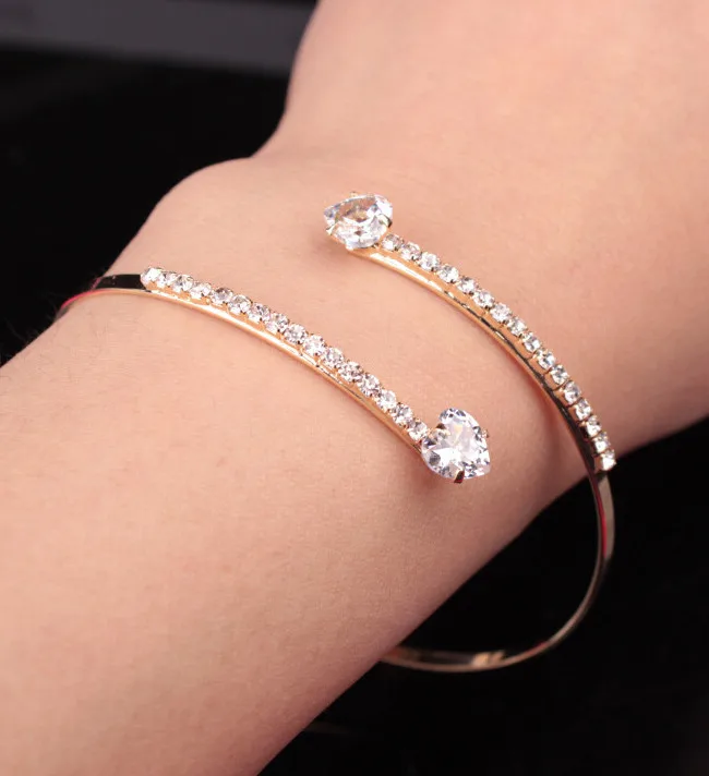 

Zerotime #H5 2019 NEW FASHION Lady Elegant Crystal Angel Wings Zircon Love Hearts Bracelet Adjustable elegant Free Shipping