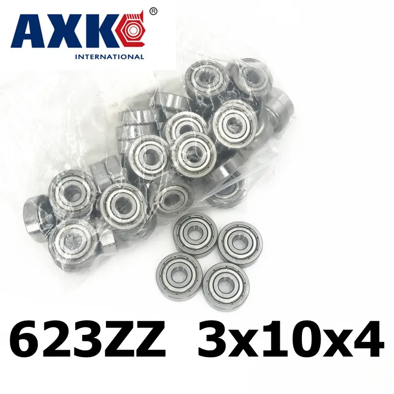 AXK 623ZZ ABEC-5 (100PCS)  3x10x4MM  Miniature Ball Bearings 623ZZ EMQ Z3V3