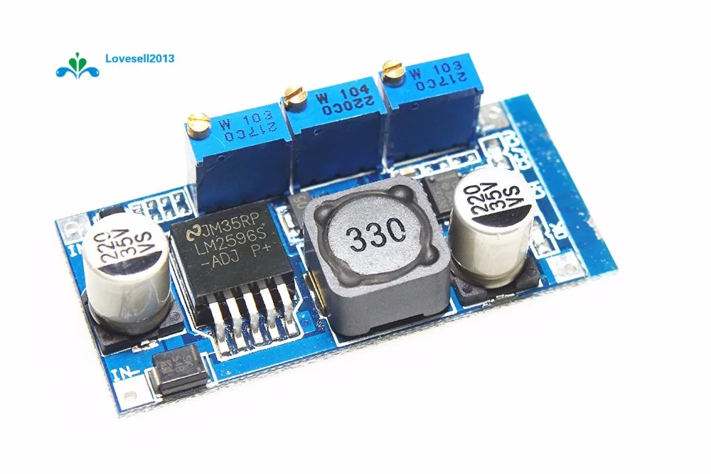 

LM2596 Step Down Power Supply Module DC-DC 7V-35V To 1.25V-30V 3A Adjustable Voltage Regulator Converter LED Driver for Arduino