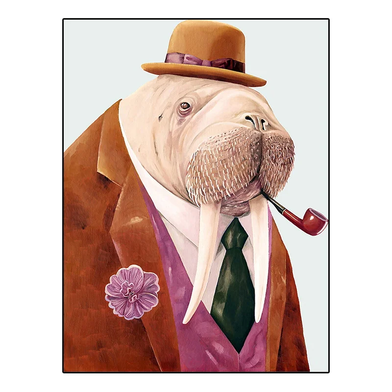 

Diamond Painting By Number Diamond Embroidery Mr Sea Elephant Business Suit Cap 5D DIY Diamond Painting Cross Stitch Kit