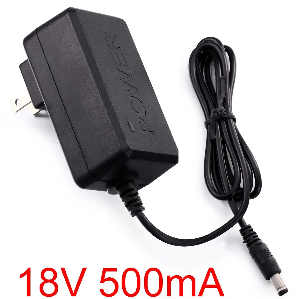 

1PCS 18V 500mA High quality IC AC 100V-240V Converter Adapter DC 18V 0.5A 500mA Power Supply US Plug 5.5mm x 2.1-2.5mm