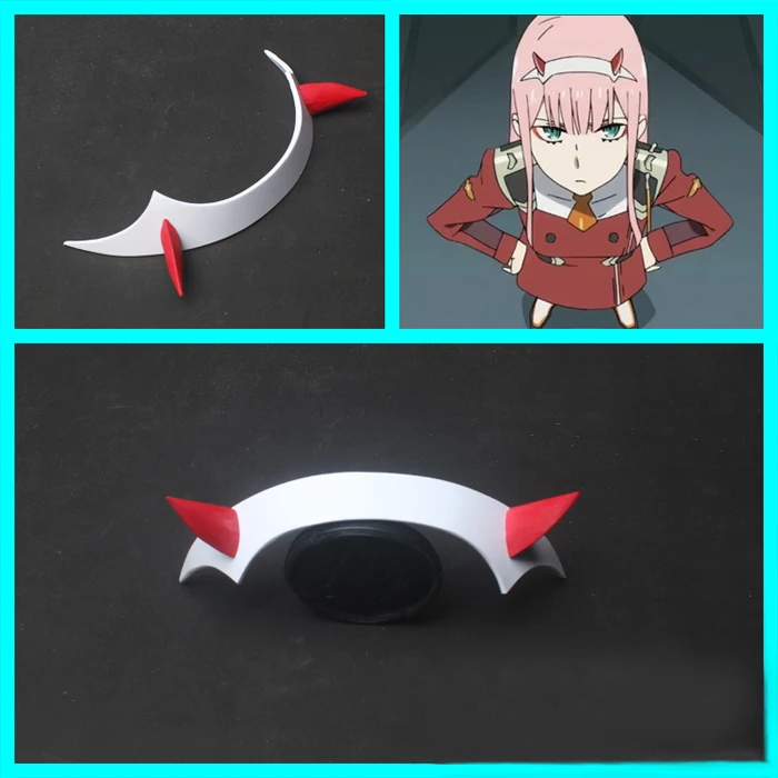 Аниме DARLING in the FRANXX 02 Zero Two 100 см Длинные розовые синтетические волосы Косплей Костюм парик+ лента для волос+ парик шапка