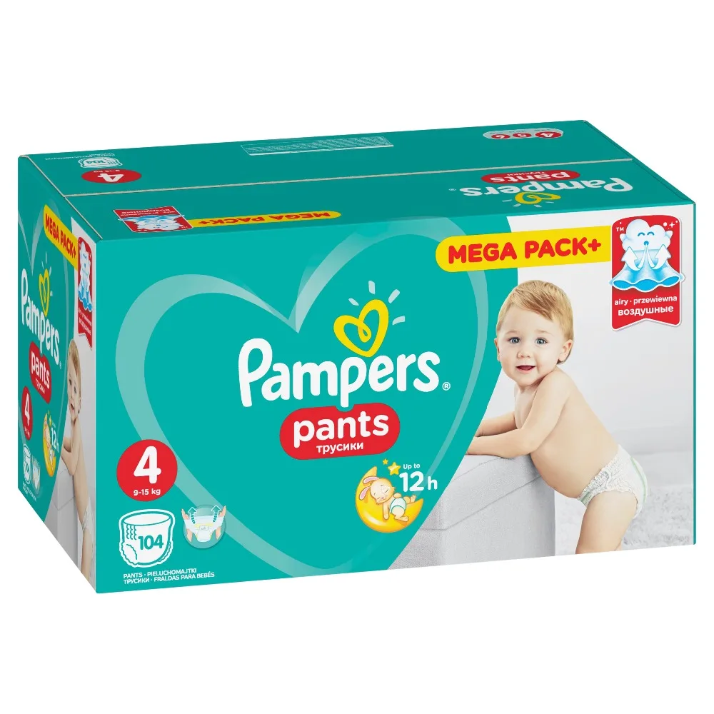 pampers 104 pack size 4