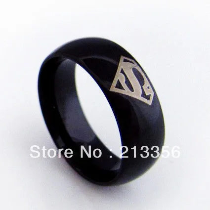usa hot selling ec tungsten jewelry cool mens tungsten carbide rings new black superman the lord one ring - Superman Wedding Ring usa hot selling ec tungsten jewelry cool mens tungsten carbide rings new black superman the lord one ring - Superman Wedding Ring