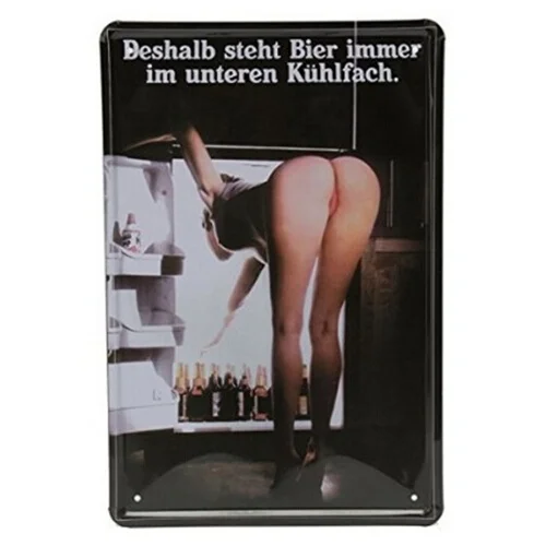 

Vintage Looking Tin Sign Pin-up Girl Beer Vintage Metal Tin Sign Poster Pub Bar Wall Decor 20x30CM