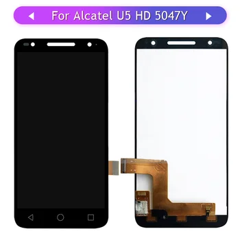 

3PCS Touch For Alcatel U5 HD 5047 5047D 5047I 5047U 5047Y Full Touch Screen LCD Display Assembly Glass Sensor Panel Digitizer
