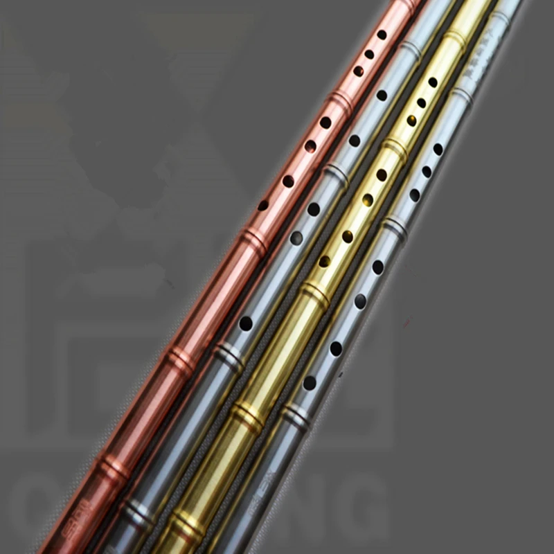 

Metal Flute Xiao not dizi Brass or Red Copper 80cm G/ F Key Xiao Transverse Flute Professional Metal Flautas Self-defense Weapon