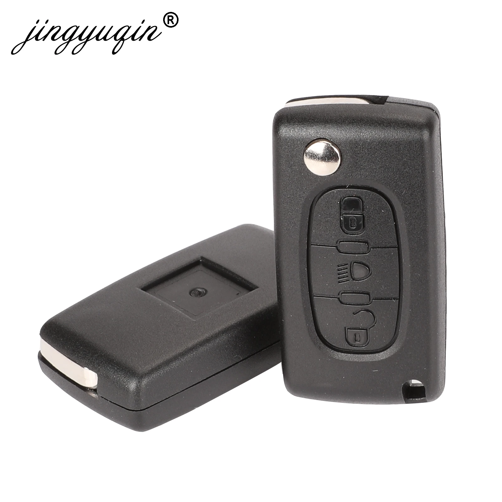 

jingyuqin 2/3 Button Remote key Case for Peugeot 207 307 308 407 607 807 For Citroen C2 C3 C4 C5 C6 Flip Folding Car Key shell