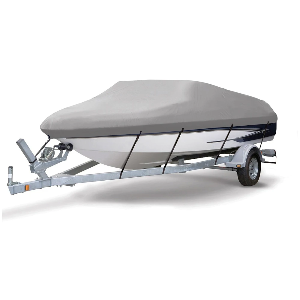 600D PU Coated Heavy Duty Trailerable Boat Cover,12'-14'X68 600D PU Coated Heavy Duty Trailerable Boat Cover,12'-14'X68