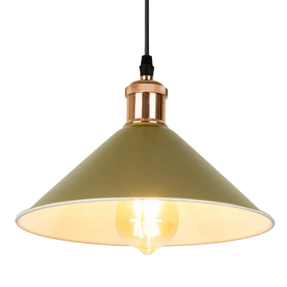 

Gold color Industrial Pendant Lights Vintage Pendant Lamp Retro Hanging Lampshade Lighting Restaurant /Bar/Coffee Shop
