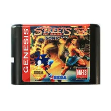 Уличные улицы Rage III Sonic Hack 16 бит MD игровая карта для sega Mega Drive для sega Genesis