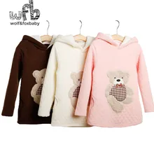 3 10years Long Sleeve sweatshirt hoodies coat thickened baby kids children girls boys Clothes Infant spring