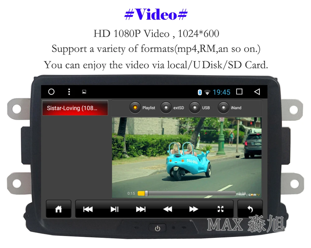 Flash Deal MAX GPS Navigation System Car Radio Android 8.1.0 Car DVD Player For Renault Duster Logan Sandero/ Dacia Duster Dokker Autoradio 5