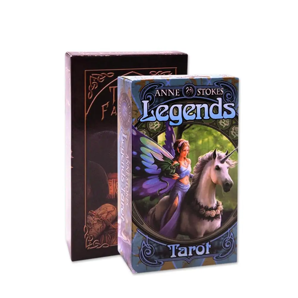 

78 Cards English Spanish Tarot Cards Deck Playing Card Board Game Legends Tarot With Colorful Box Table Cards Family Gift