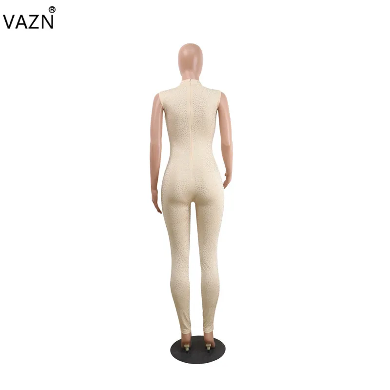 VAZN 2019 Новое поступление известный сексуальный женский Облегающий комбинезон с принтом женские длинные Комбинезоны с круглым вырезом без