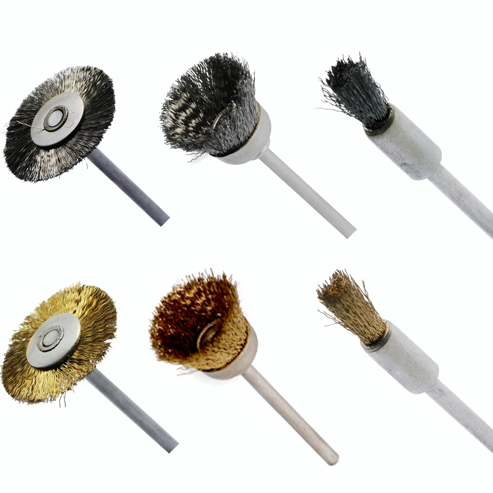 Buy 10pcs Electric Burr Deburring Wheels Brush Brass