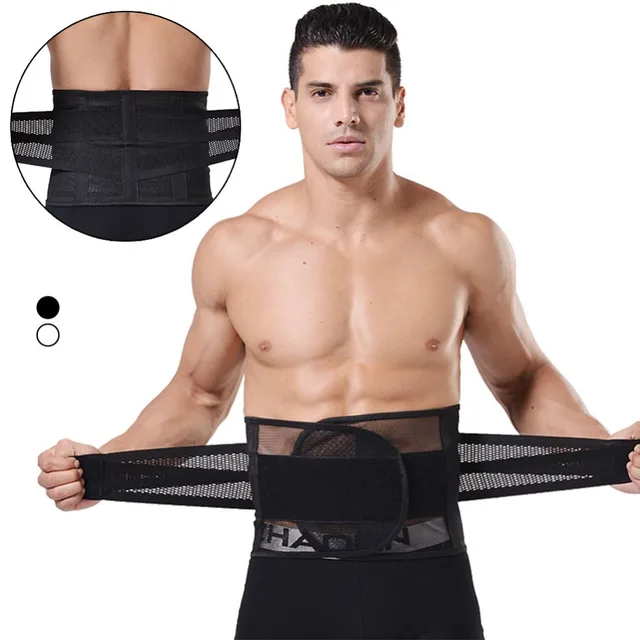 XXXL Mens Waist Slimming Belt Breathable Mesh Cinchers Tummy Belly