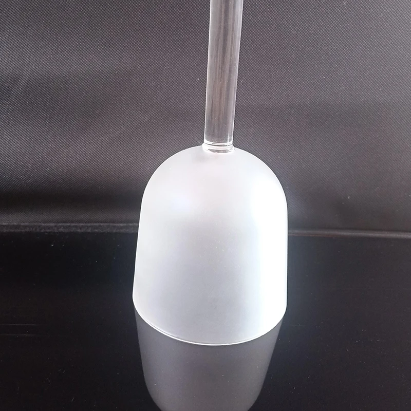 

HF 3.25" -3.75 Frost Crystal Singing Chime Or Crystal Singing Bowl With Handle For Body Heath Healing Spirit Soul Therapist Yoga