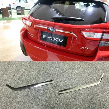 

Automobiles For Subaru XV 2017 ABS Chrome Rear Trunk Lid Cover Tailgate Decoration Strip Car Styling Decoration Trim 2pcs