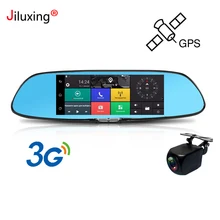 Jiluxing D02S 3g видеорегистратор 1080P gps навигация автомобильная камера зеркало заднего вида " автомобильный видеорегистратор с сенсорным экраном Android 5,0 Bluetooth Wifi