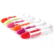 Рекомендуется натуральный 6 цветов для женщин водонепроницаемый блеск для губ Волшебный фруктовый запах меняемый цвет Помада для губ Новинка