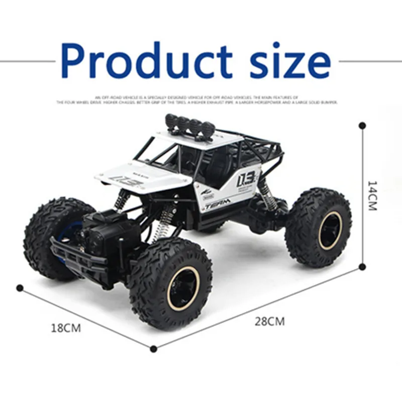 IPiggy RC 4WD альпинистский автомобиль 4x4 двойные двигатели привод Bigfoot автомобиль пульт дистанционного управления модель внедорожника игрушки для детей подарок