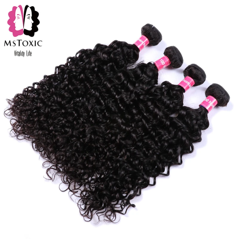 MSTOXIC Water Wave Bundles With Closure Human Hair Bundles With Closure Brazilian Hair Weave Bundles With Closure Non-Remy Hair MSTOXIC Water Wave Bundles With Closure Human Hair Bundles With Closure Brazilian Hair Weave Bundles With Closure Non-Remy Hair