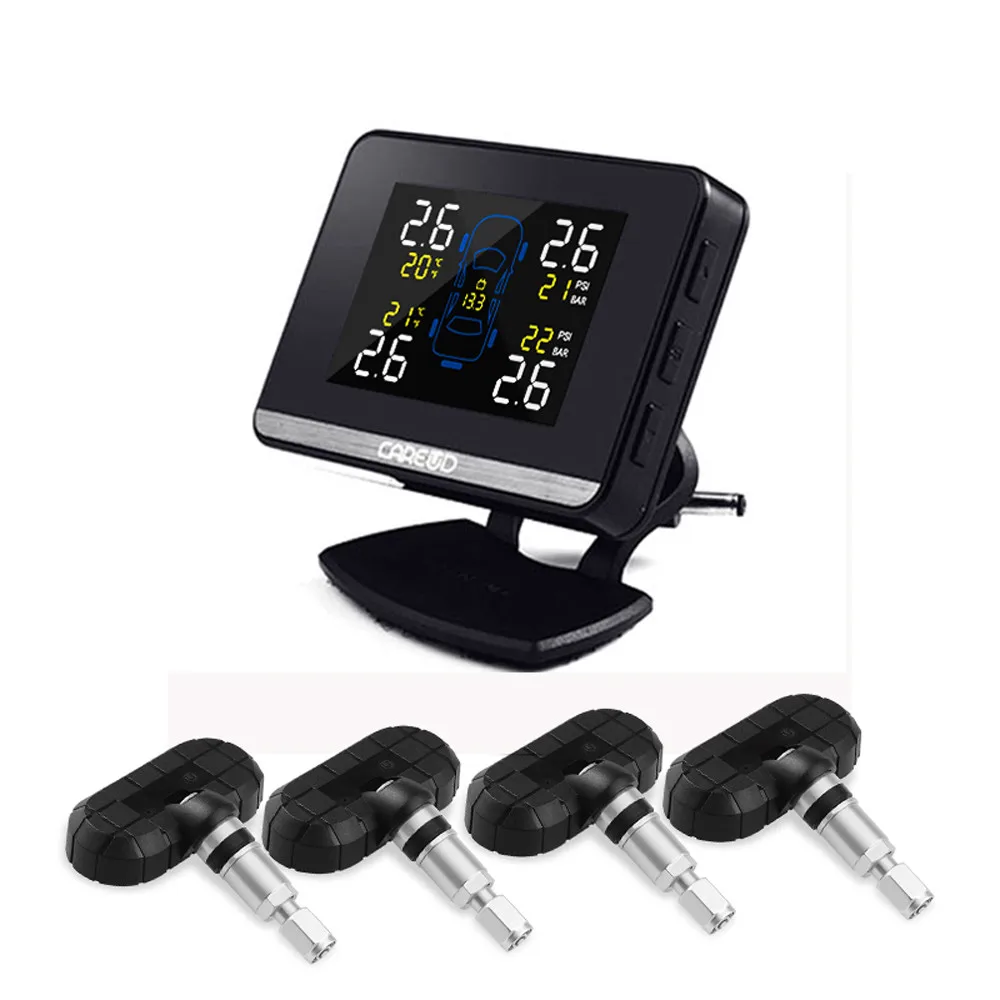 

Franchise Creative Design Universal Auto Wireless TPMS Tire Pressure Monitor System + 4 External Sensors #0418