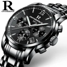 Watches Men 2018 Top Brand Luxury Stainless Steel Sports Watches Men's Analog Quartz Watch Male Clock Black Strap Wrist Watch onlyou lovers watches top luxury men quartz analog clock stainless steel strap watches 50m waterproof wristwatch wholesale