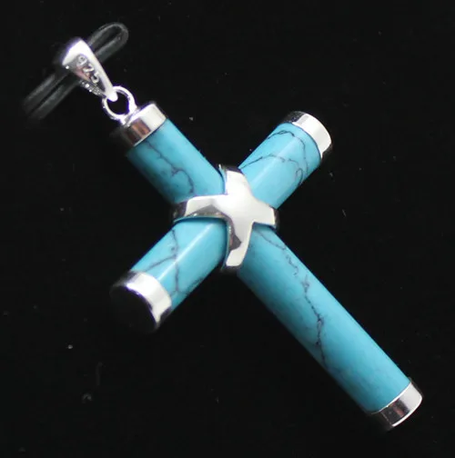Unsex blue tophus Cross 2 шт Подвеска Ожерелье | Украшения и аксессуары