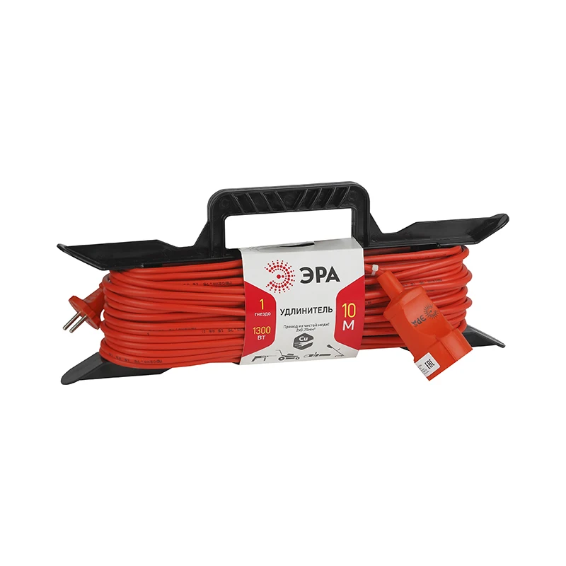 

Силовой удлинитель на рамке ЭРА UF-1-2x0.75-10m