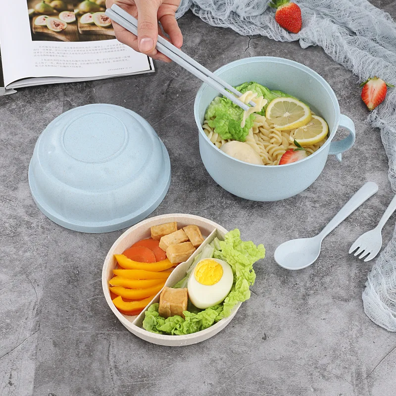 

New Simple and portable lunch box Colorful large capacity bento box Home office student Double layer durable food Container