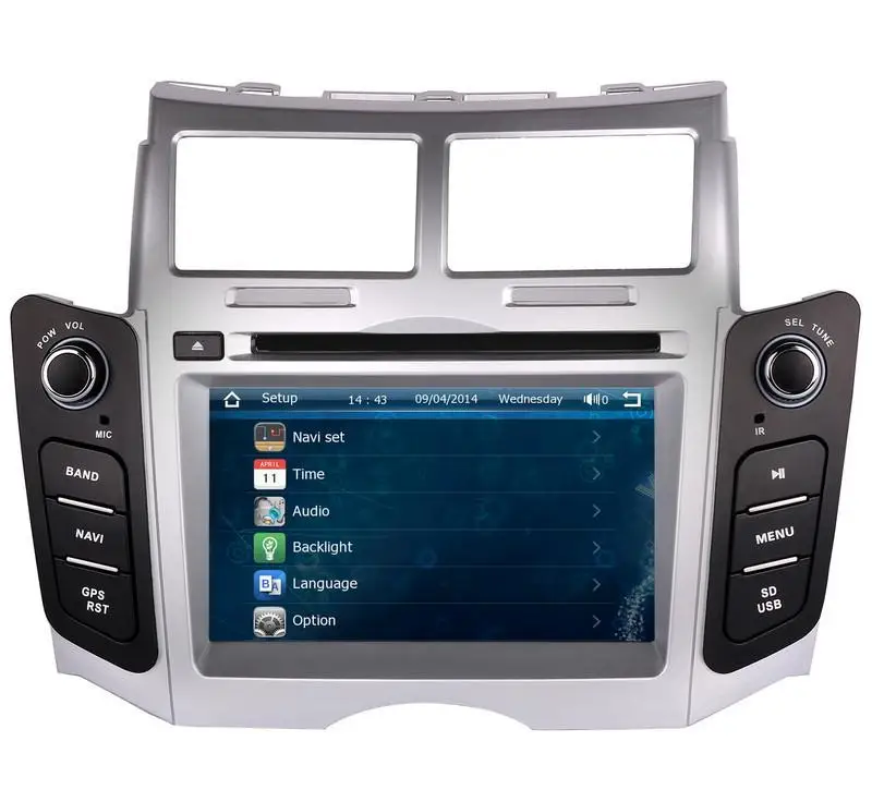 Perfect 7" Car DVD player with GPS(opt),audio Radio stereo,car multimedia headunit for TOYOTA YARIS 2005 2006 2007 2008 2009 2010 2011 7