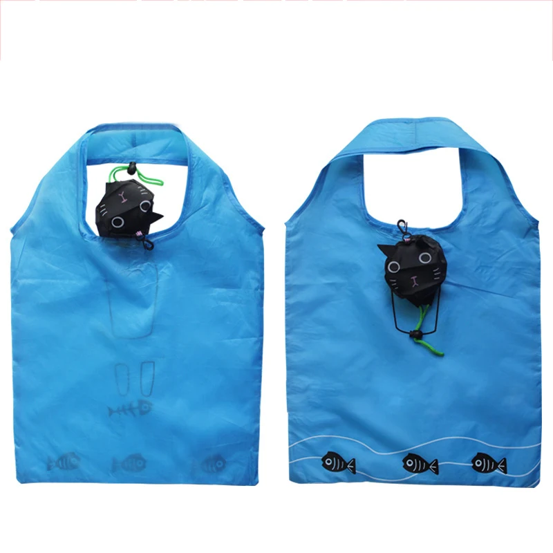 Reusable Shopping Bags Foldable Eco Bag Black Cat Tote Bag Large Capacity Portable Storage Handbags Recycle Pouch Reusable Shopping Bags Foldable Eco Bag Black Cat Tote Bag Large Capacity Portable Storage Handbags Recycle Pouch