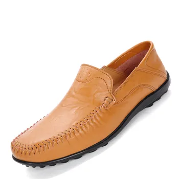 

VSIOVRY New Spring Summer Fashion Soft Moccasins Men Loafers High Quality Split Leather Casual Shoes Men Gommino Driving Shoes