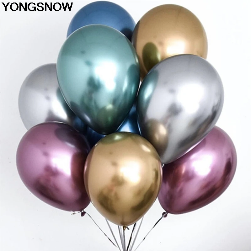 YONGSNOW 10/20 штук 12-дюймовые толстые жемчужный металлик шар латексный гелиевый надувные воздушные шары на день рождения вечерние свадебные дома деко игрушка - Цвет: multicolor