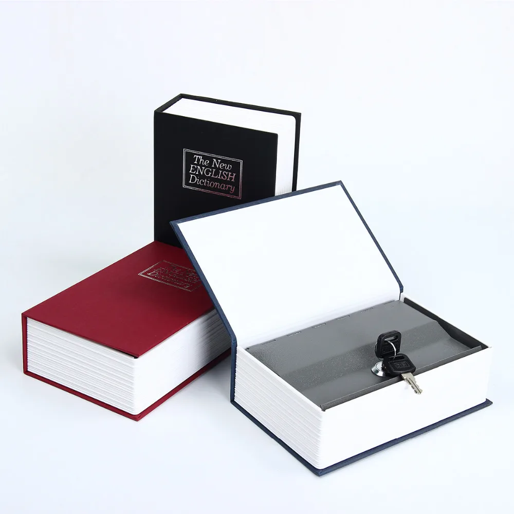 

Secret Dictionary Book Cash Money Jewelry Storage Security Box Safe + 2 Lock Key